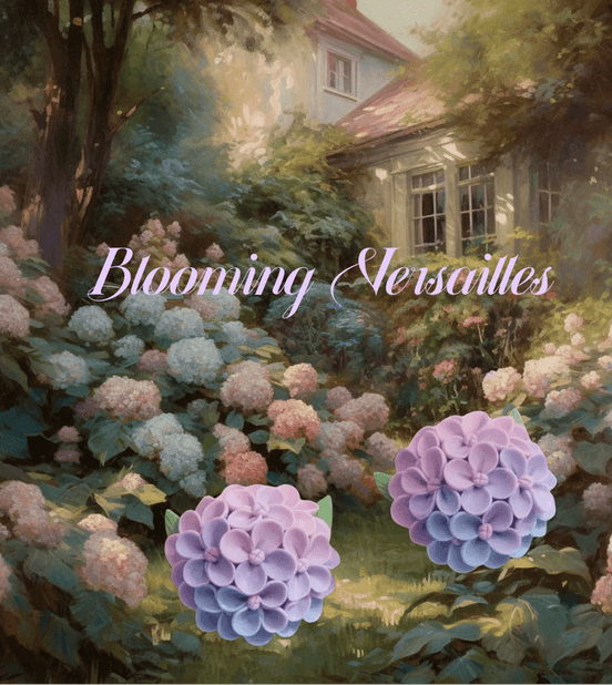 HANDMADE CLAY HYDRANGEA EARRINGS