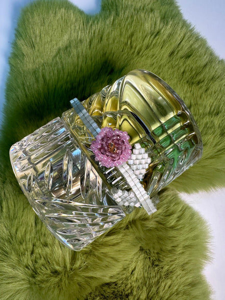 Amethyst Rose Beaded Bracelet