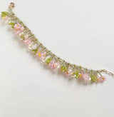 Cherry Blossom Tassel Beaded Bracelet