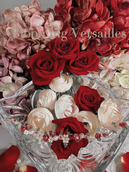 Ruby Serenada Flower Beaded Bracelet