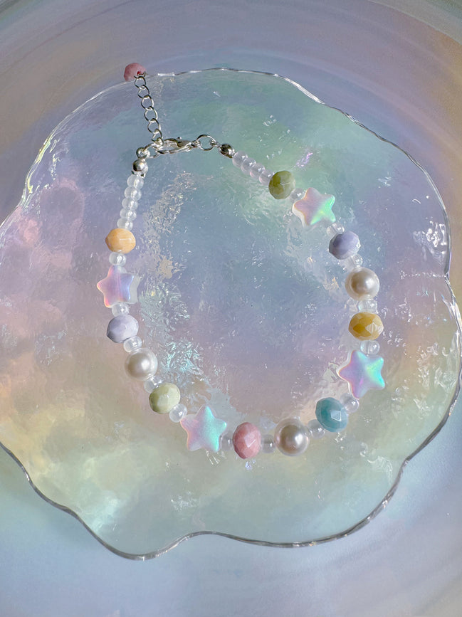 Pastel Star Beaded Bracelet