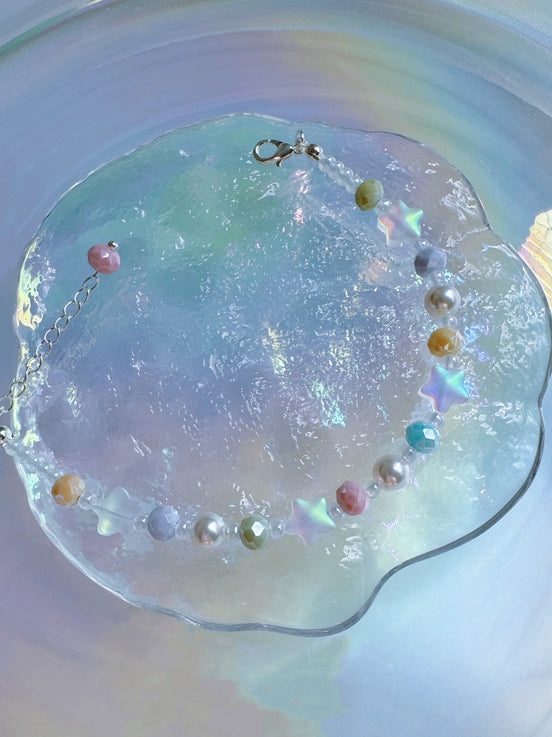 Pastel Star Beaded Bracelet