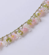 Cherry Blossom Tassel Beaded Bracelet