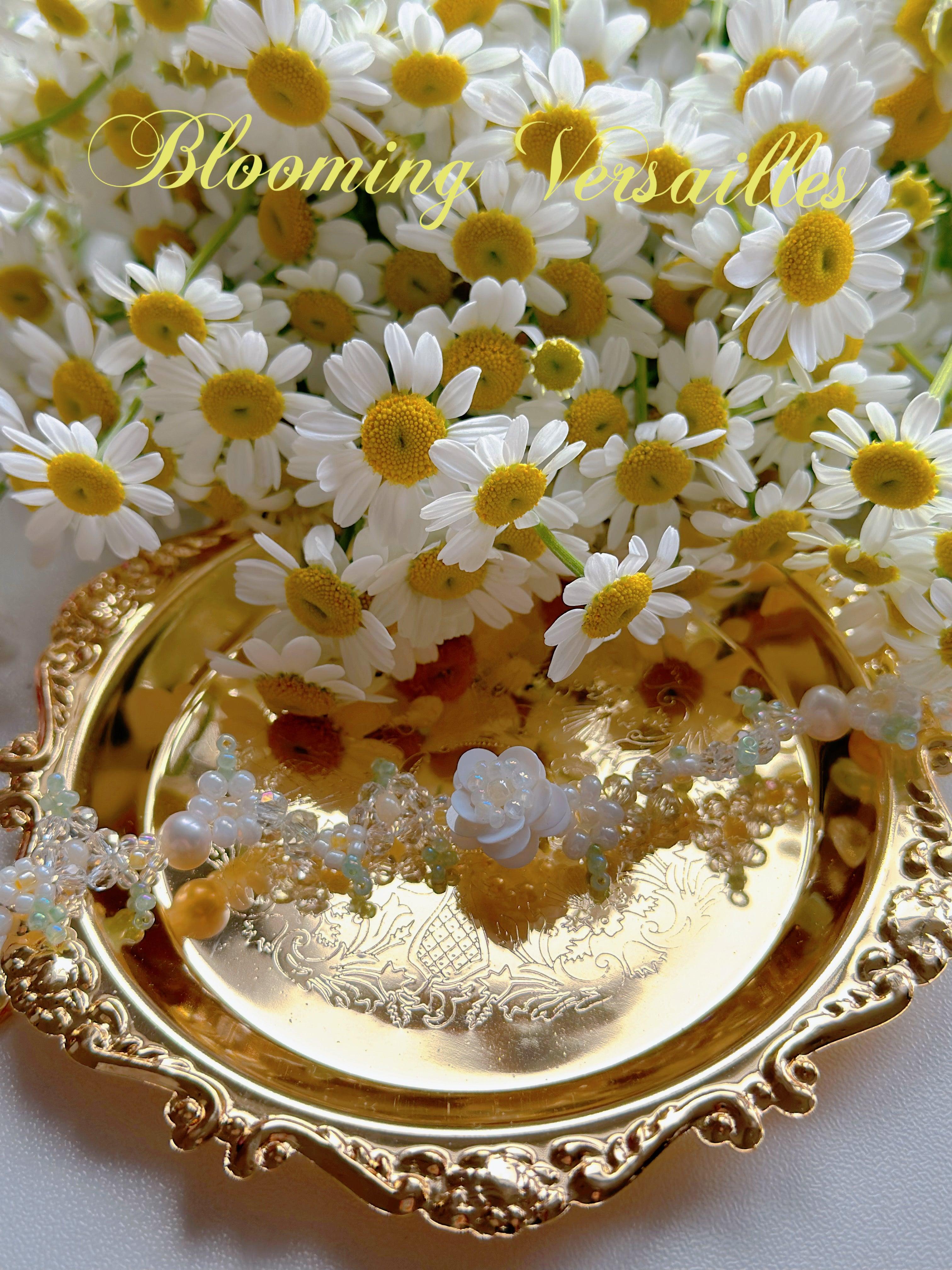 Ivory Petals Flower Beaded Bracelet