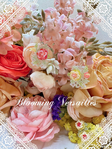 Secret Garden Flower Beaded Earrings