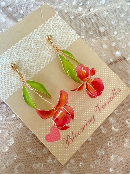 Iris Resin Earrings