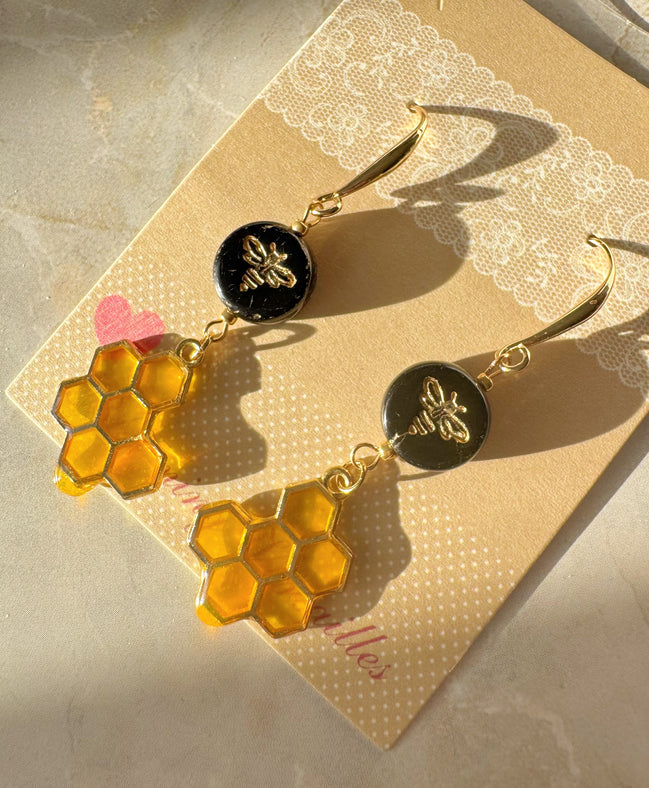 Honey Bee Earrings