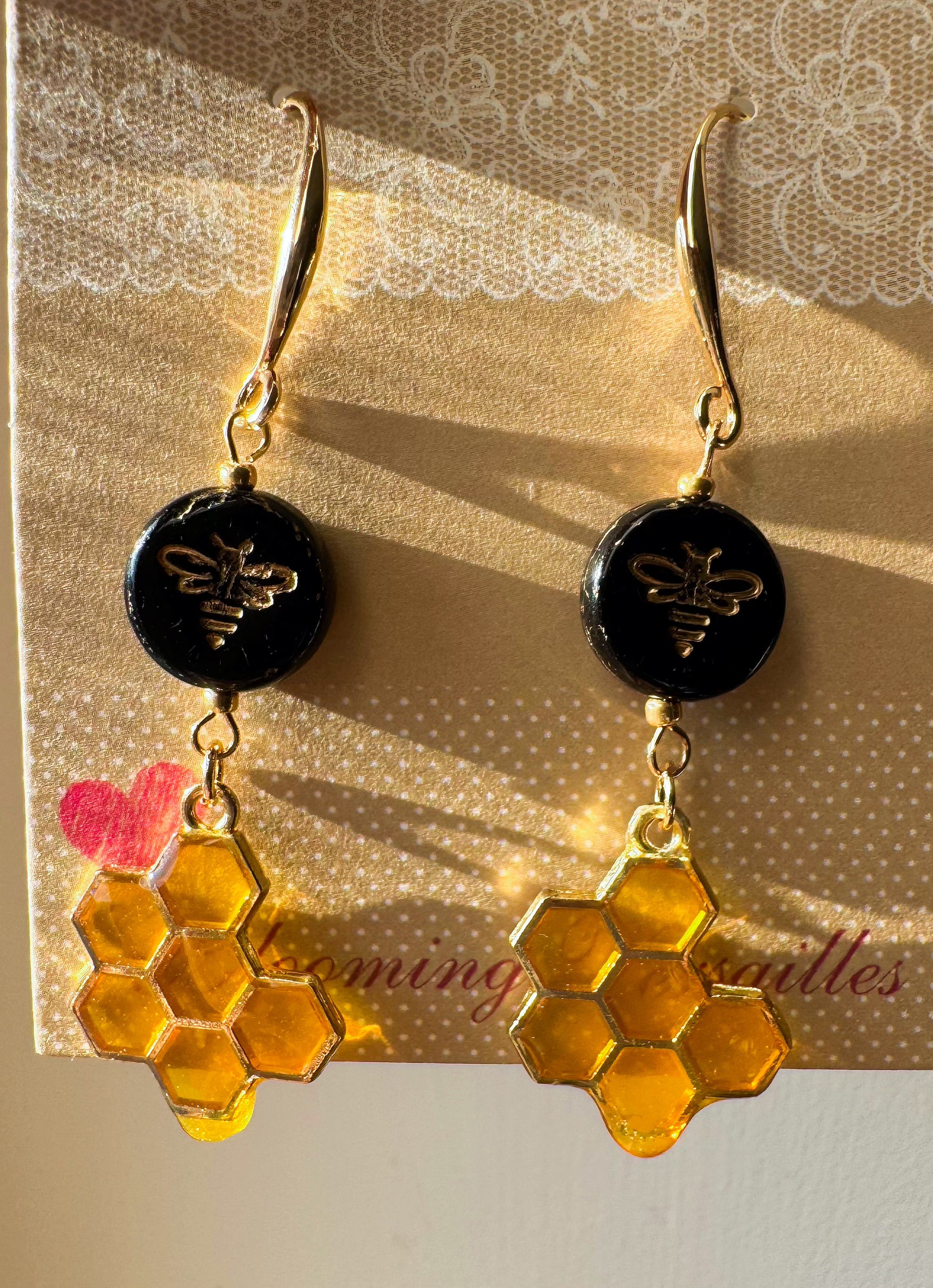 Honey Bee Earrings