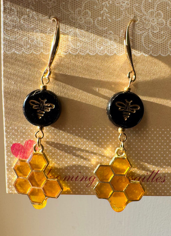 Honey Bee Earrings