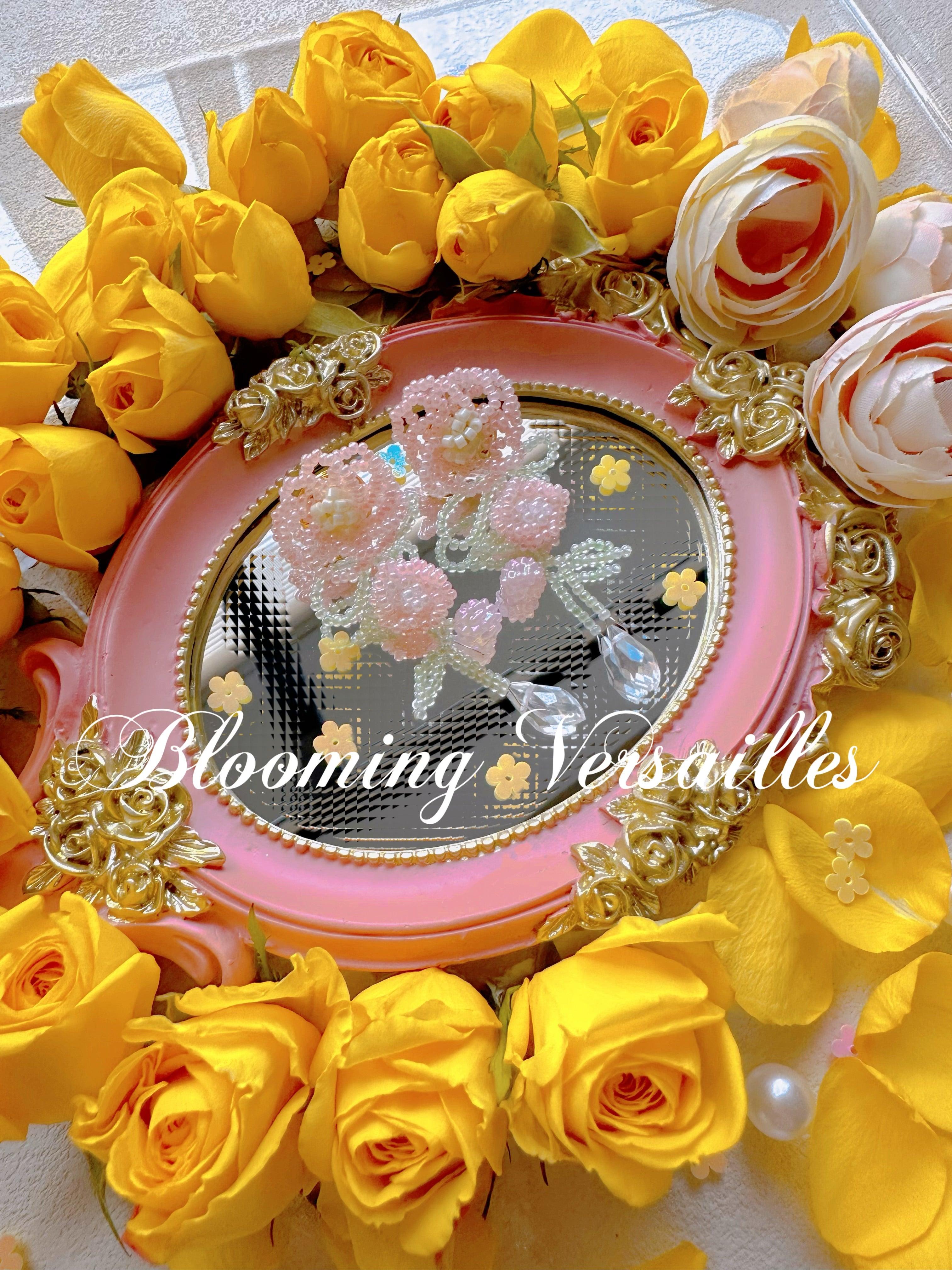 Peach Blossom Beaded Earrings