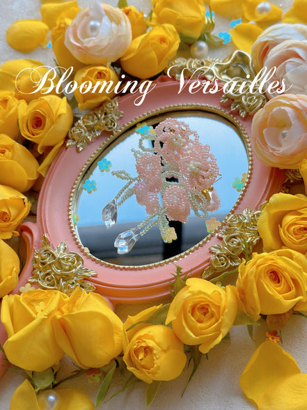 Peach Blossom Beaded Earrings