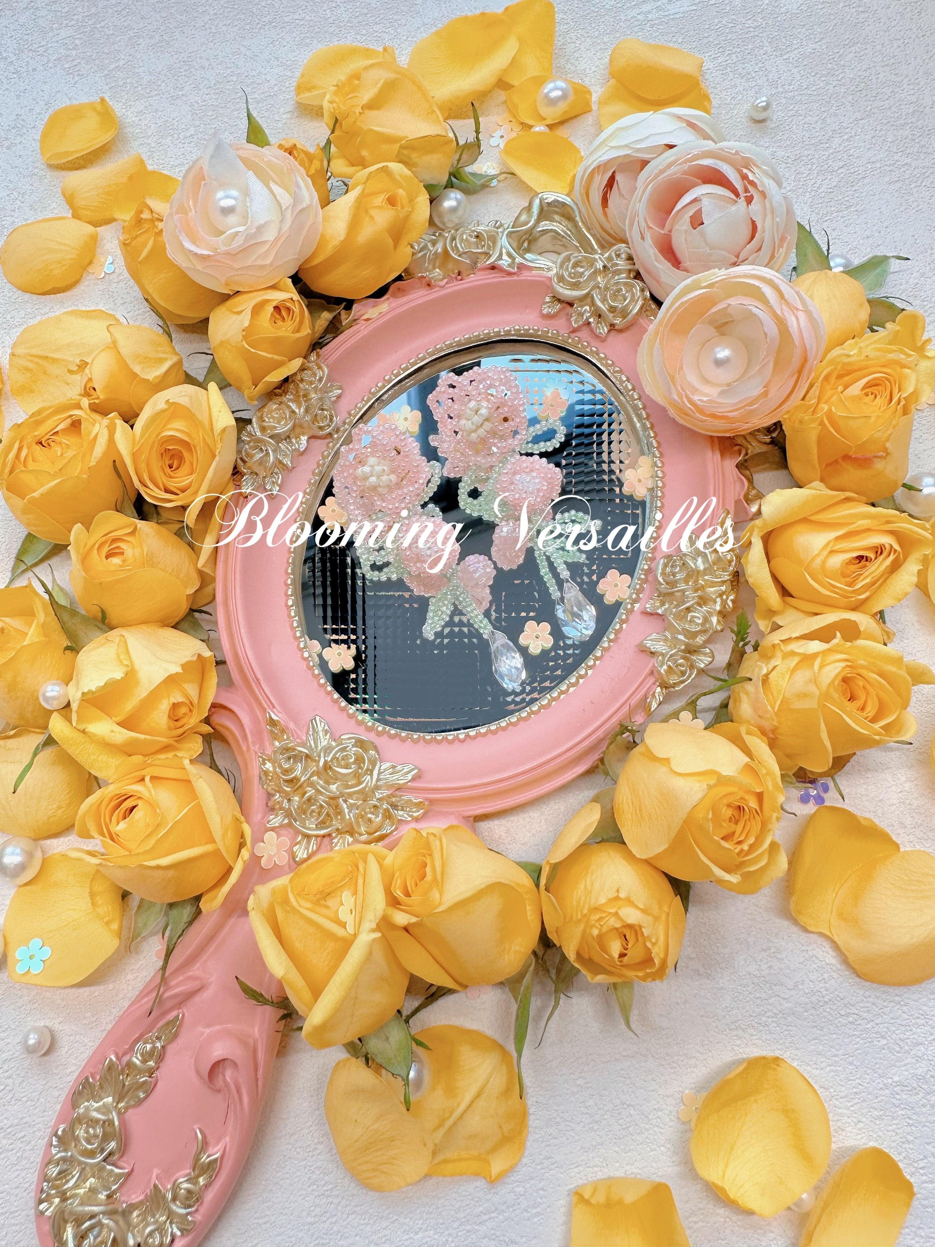 Peach Blossom Beaded Earrings