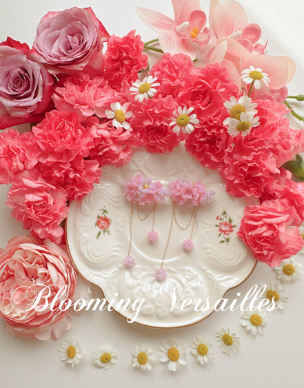 Hanafubuki Flower Beaded Clip