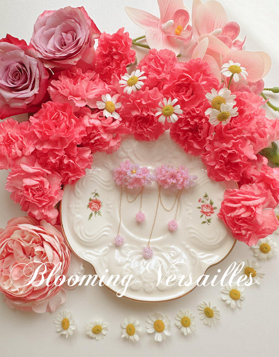 Hanafubuki Flower Beaded Clip