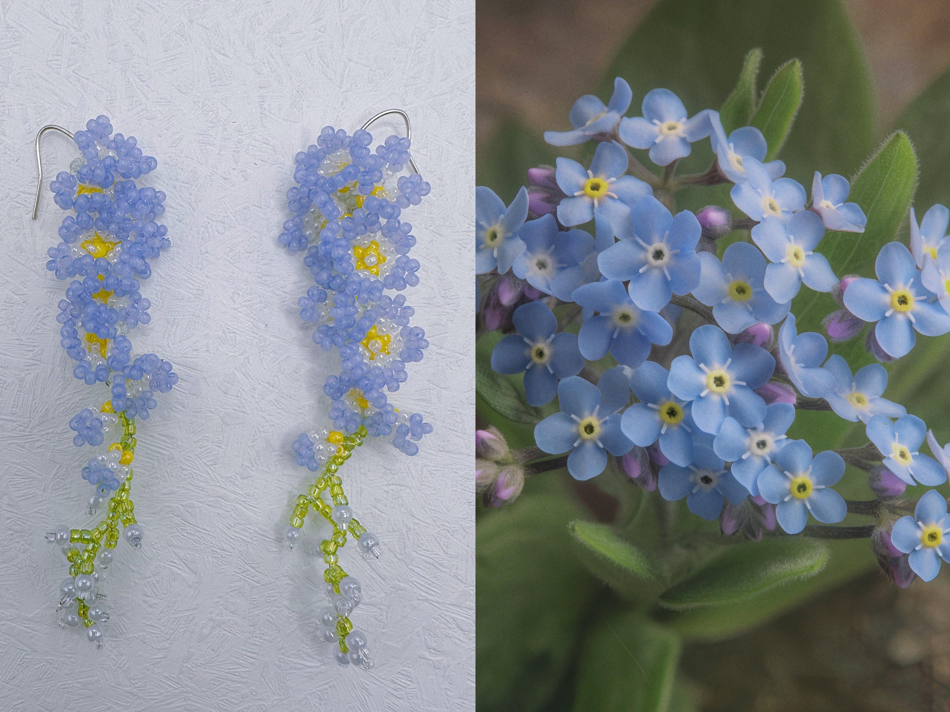 Flower Beaded Earrings