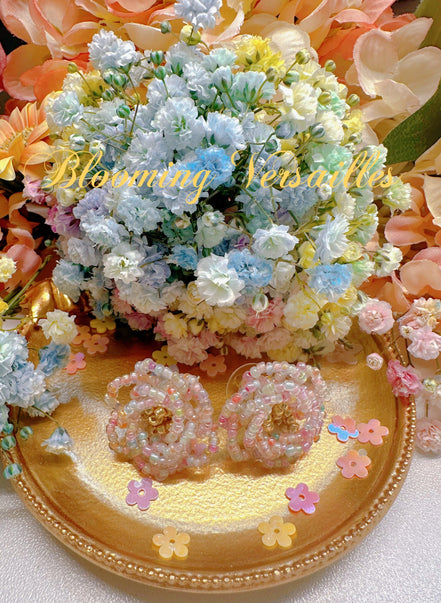 Breath Flower Beaded Earrings