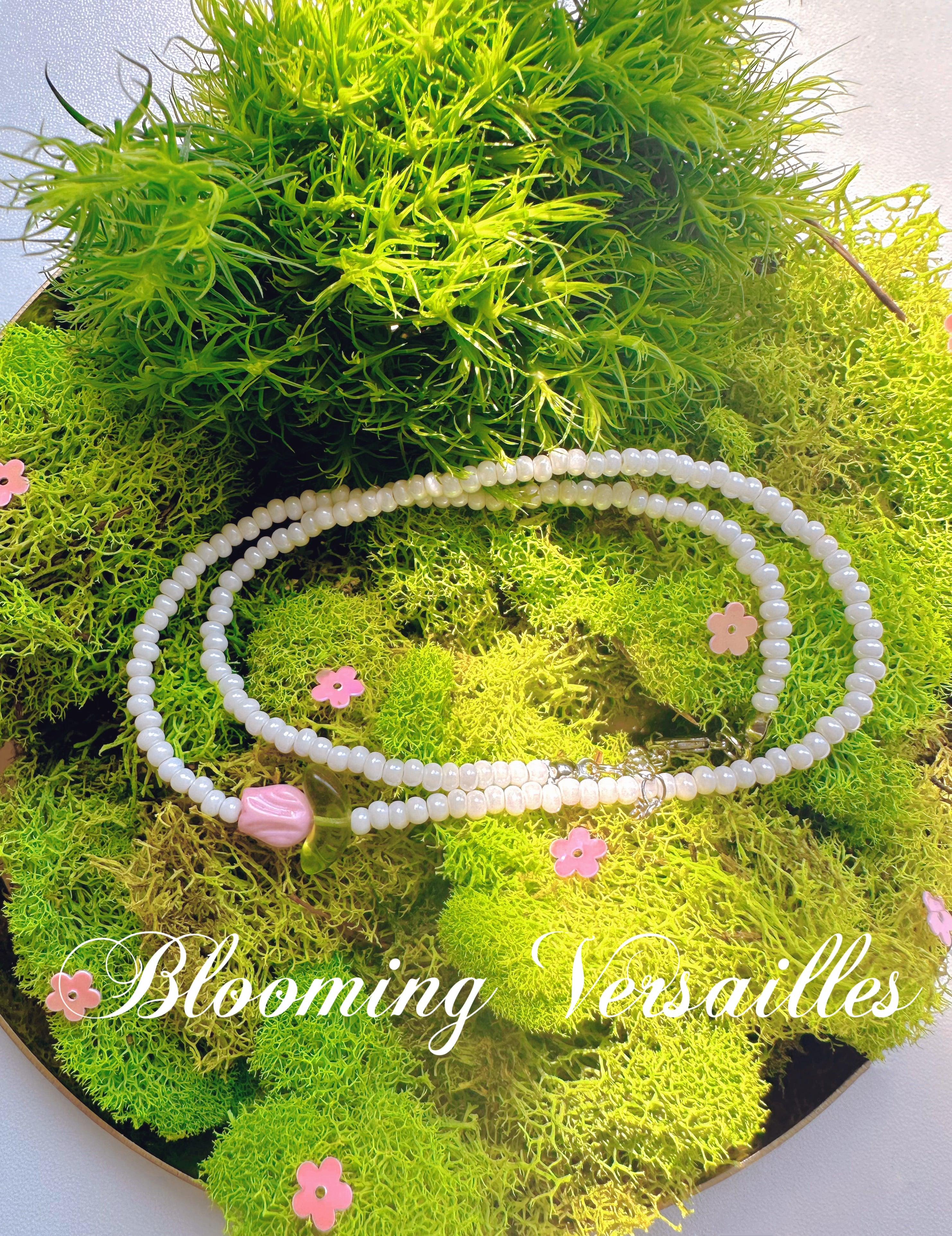 Tulip Beaded Necklace