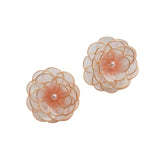 Blush Peony Handmade Earrings