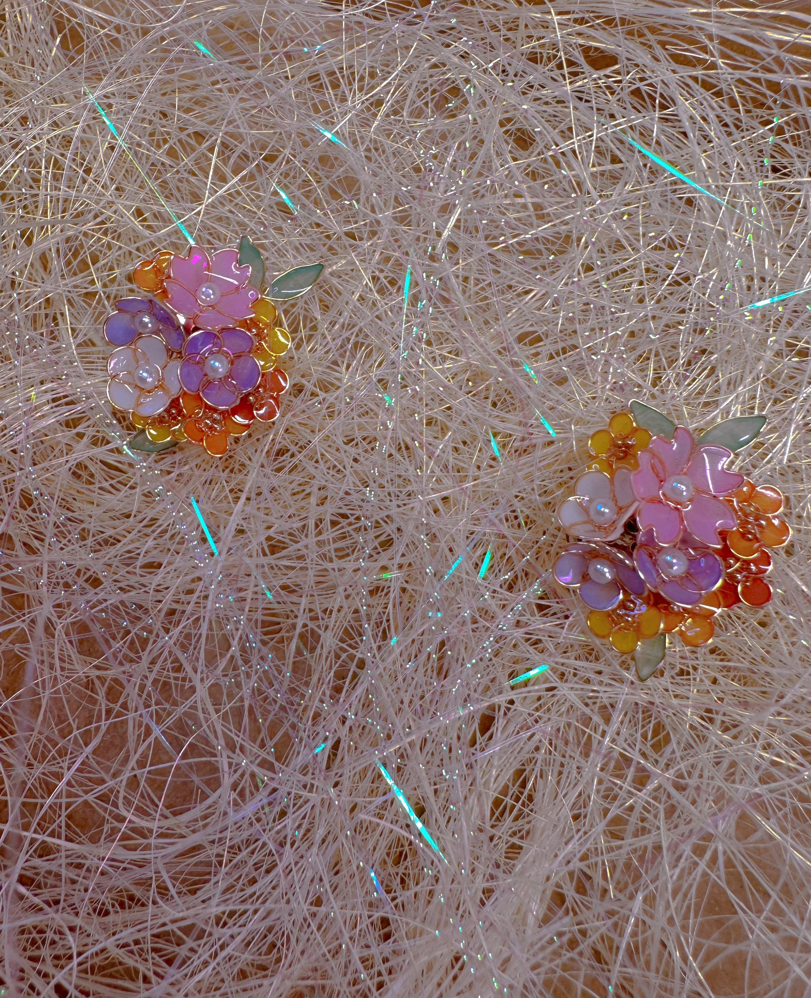 Handmade Summer Bloom Flower Earrings