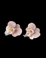 Handmade Clay Orchids Earrings