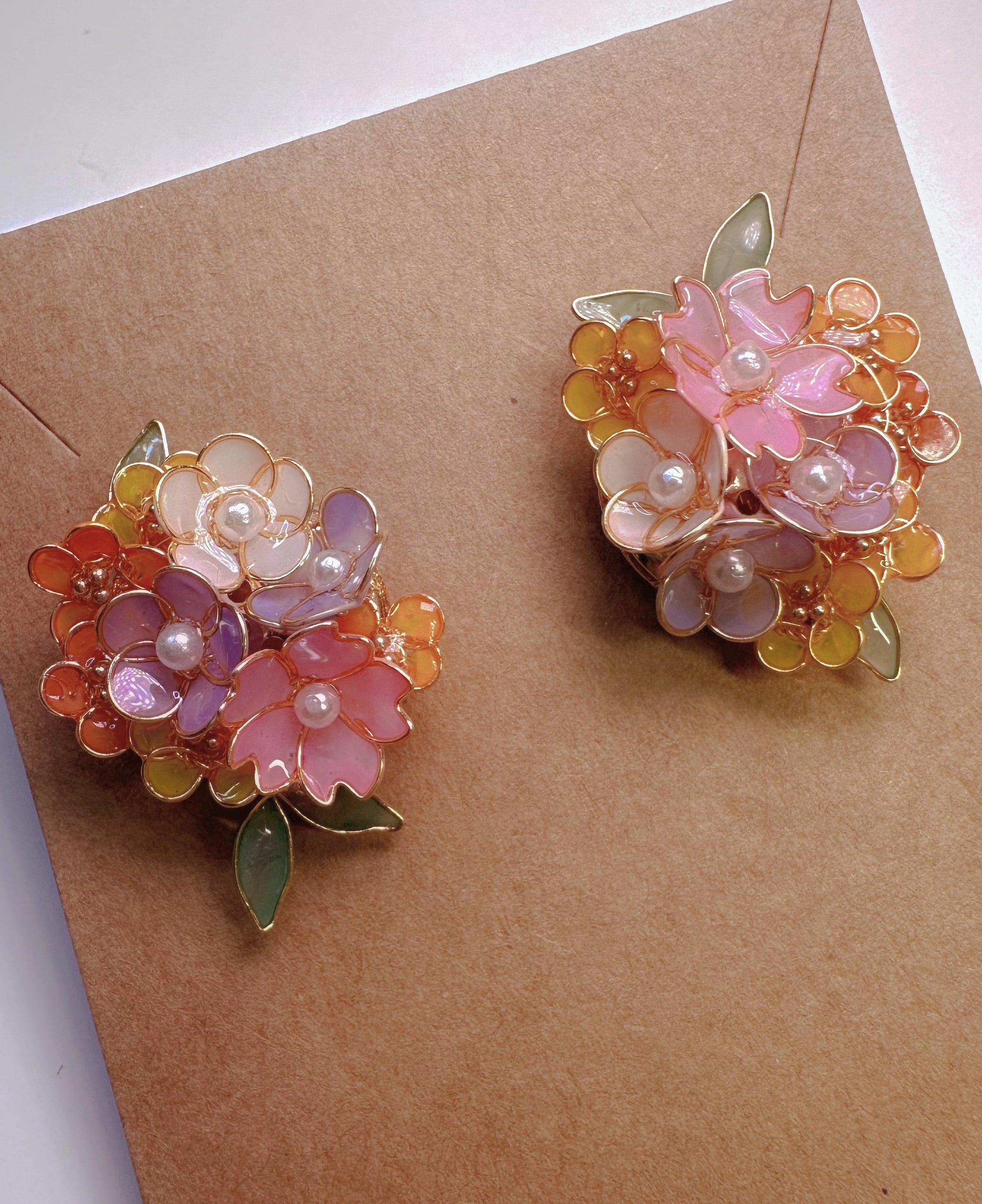 Handmade Summer Bloom Flower Earrings