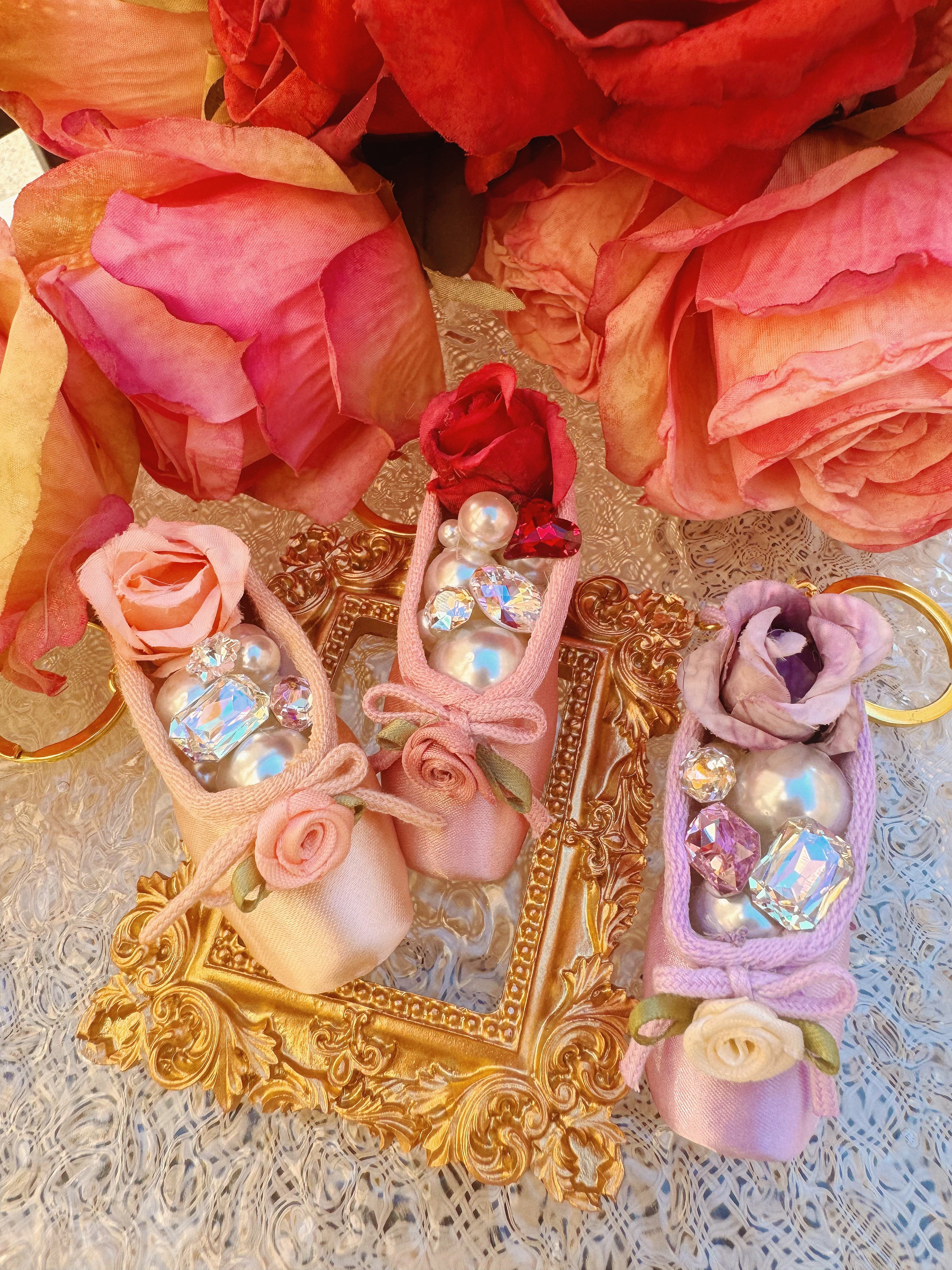 Mini Ballet Point Shoes Keychain