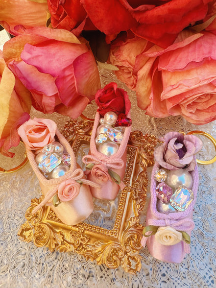 Mini Ballet Point Shoes Keychain