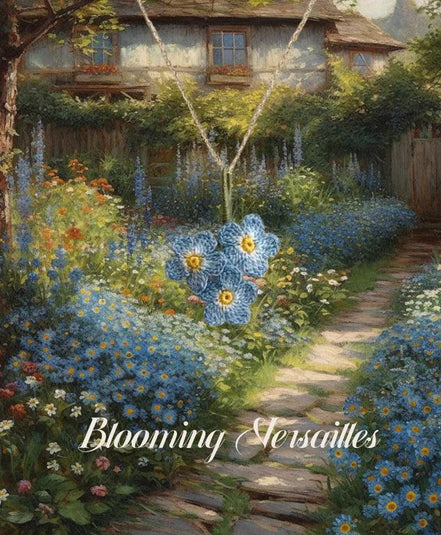 MICRO CROCHET FORGET-ME-NOT NECKLACE