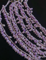 PURPLE BLOSSOM ELEGANCE: SEPHORA FLORAL BEADED NECKLACE