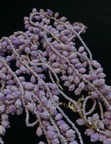 Purple Blossom Elegance: Sephora Floral beaded Necklace