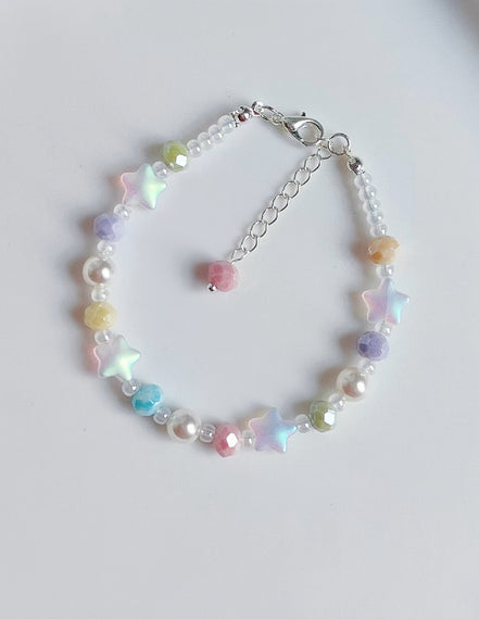 Pastel Star Beaded Bracelet